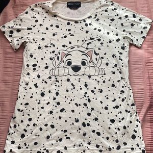Kate spade x Disney size small white and black Dalmatian t shirt